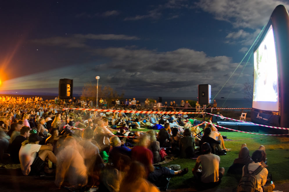 Byron Bay Film Festival main beach cinema