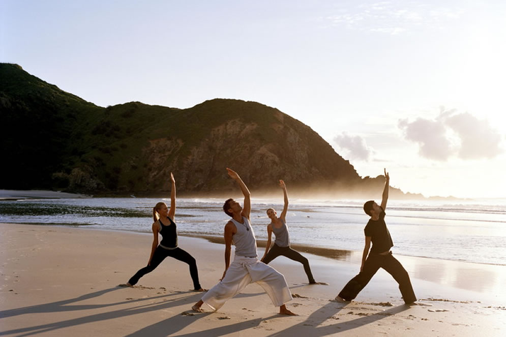 Yoga on the Beach in Byron bay