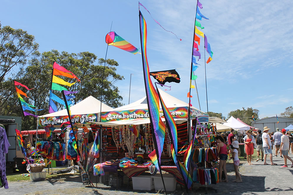 Byron Bay Markets Rainbow Stall
