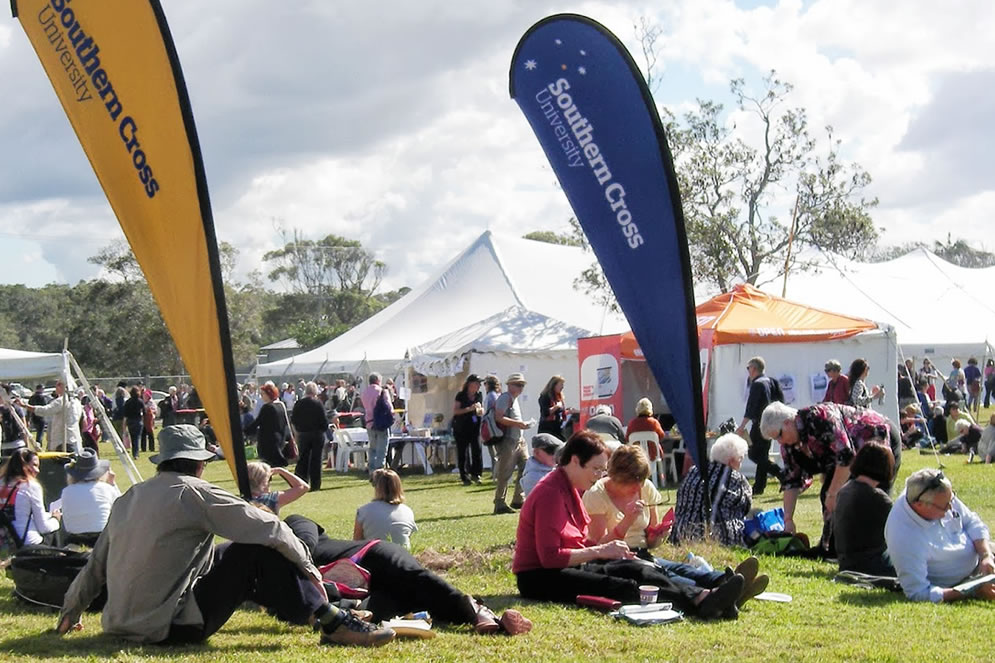 Byron Bay Writers Festival at lunchtime